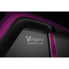 Дефлекторы окон Vinguru Great Wall Hover (H3,H5) 2005-2015 внед накладные скотч к-т 4 шт., материал акрил