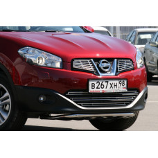 Декоративные элементы решётки радиатора d10 (2 элемента по 6 трубочек) "Nissan Qashqai" 2010-, NQSH.91.2061