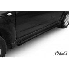 Защита штатных порогов Arbori d57 труба черная SUBARU FORESTER 2008-2012
