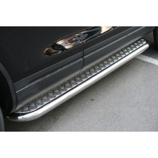 Пороги с листом d 60 (компл 2шт.) "Volkswagen Touareg" 2010- , VWTG.82.1192