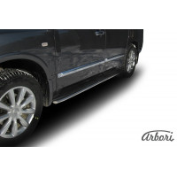 Защита штатного порога Arbori d42 INFINITI QX-56 2004-2010