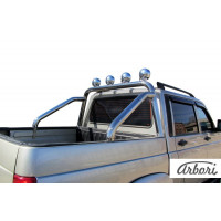 Дуга в кузов Arbori d76 с креплениями под ПТФ UAZ PATRIOT picap 2007-
