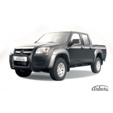 Защита передняя Arbori d57 низкая "мини" черная MAZDA BT-50 2006-2011