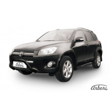 Защита передняя Arbori d76 "мини" черная TOYOTA RAV-4 L 2009-2010