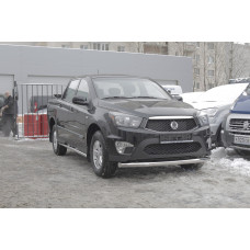 Защита переднего бампера труба d76, Ssang Yong Actyon Sport 2012-, SYAS.48.1603