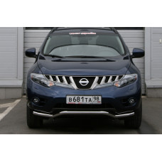 Защита переднего бампера d 60 одинарная "Nissan Murano" 2008-2009, NMUR.48.0827