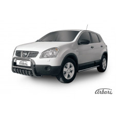 Защита передняя Arbori d57 низкая c защитой картера NISSAN QASHQAI +2 2007-2011