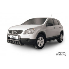 Защита передняя Arbori d57 низкая c защитой картера NISSAN QASHQAI 2007-2009