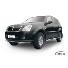 Защита переднего бампера Arbori d57 SSANGYONG REXTON 2010-2012