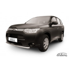 Защита переднего бампера Arbori d57 короткая MITSUBISHI OUTLANDER 2014-