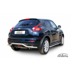 Защита заднего бампера Arbori d57 "волна" NISSAN JUKE 2WD 2010-
