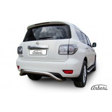 Защита заднего бампера Arbori d76 "скоба" NISSAN PATROL 2012-2014