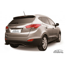 Защита заднего бампера Arbori d57 "волна" черная HYUNDAI IX-35 2009-